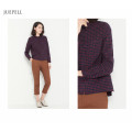 Long Sleeves New Fashion Plaid Blouse Casual Ladies Shirt